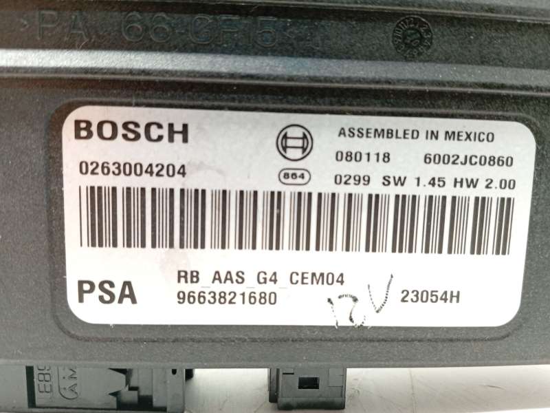 Recambio de modulo electronico para citroën c4 picasso i monospace (ud_) 1.6 hdi referencia OEM IAM 9663821680  0263004204 - Negro 3