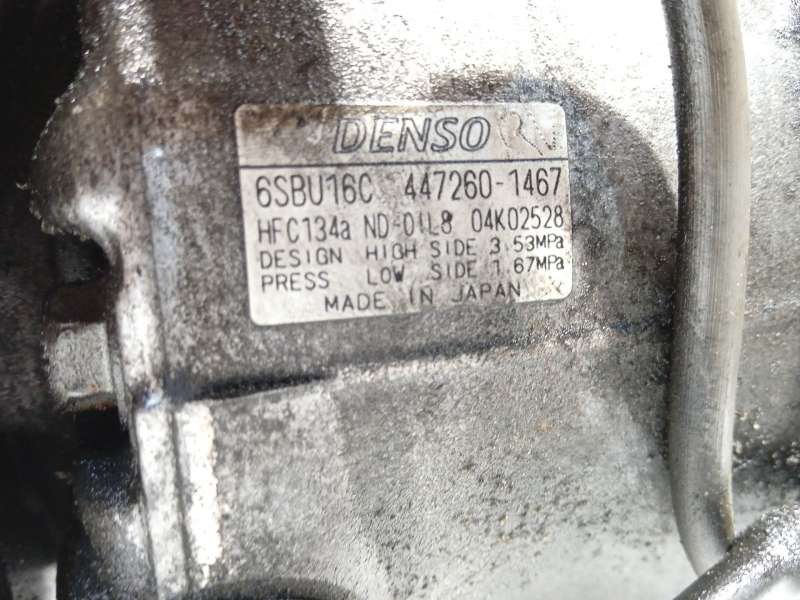 Recambio de compresor aire acondicionado para toyota lexus gs (gs/us/ws19) 300 referencia OEM IAM 4472601467 2473005100 - Gris 8