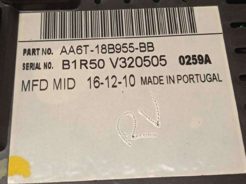 Recambio de pantalla multifuncion para ford fiesta (cb1) 1.6 tdci cat referencia OEM IAM AA6T18B955BB 1940788 5
