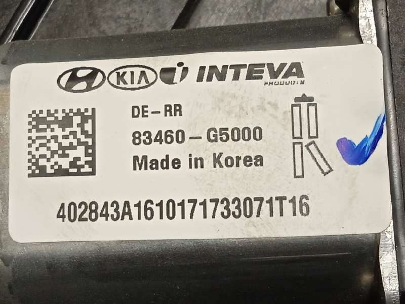 Recambio de elevalunas trasero derecho para kia niro referencia OEM IAM 83480G5000 83481G5000 83460G5000 - Blanco 7
