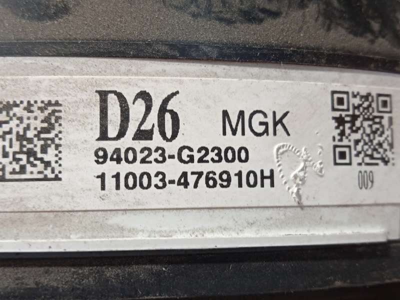 Recambio de cuadro instrumentos para hyundai ioniq hybrid referencia OEM IAM 94023G2300 - Gris 5