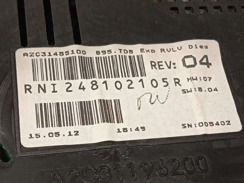Recambio de cuadro instrumentos para renault megane iii berlina 5 p authentique referencia OEM IAM 248102105R  A2C31485100 - Negro 6