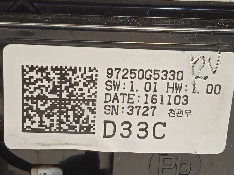 Recambio de mando climatizador para kia niro referencia OEM IAM 97250G5330 97250G5330CA - Blanco 5