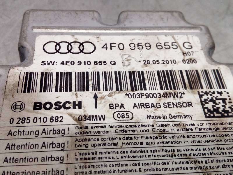Recambio de centralita airbag para audi a6 allroad quattro (4fh) 2.7 tdi referencia OEM IAM 4F0959655G  0285010682 - Gris 4