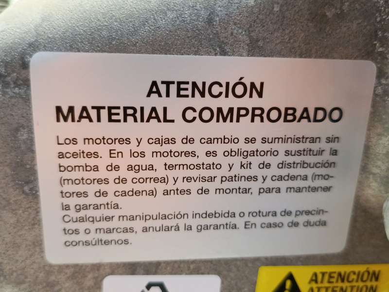 Recambio de motor completo para ford tourneo courier 1.0 ecoboost referencia OEM IAM B7NB 11