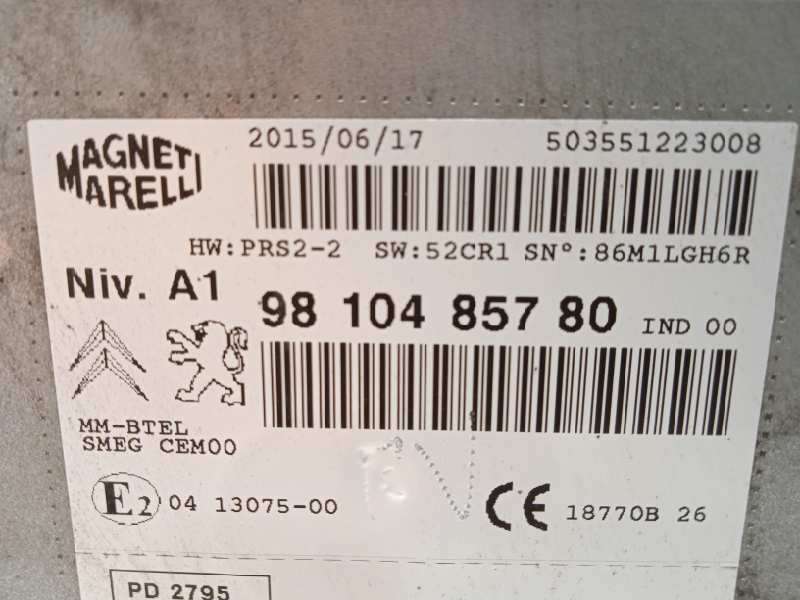 Recambio de sistema navegacion gps para citroën c4 picasso 1.6 blue-hdi fap referencia OEM IAM 9810485780  503551223008 - Azul 4