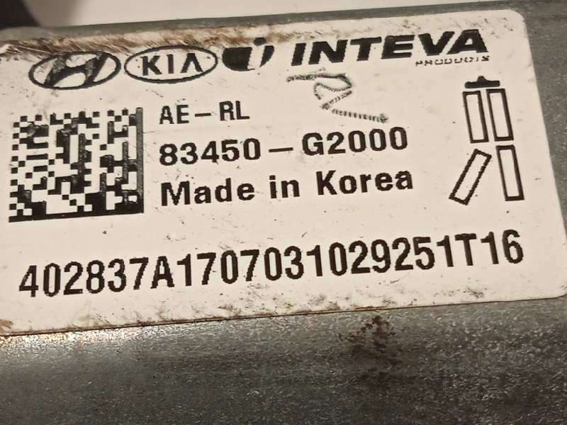 Recambio de elevalunas trasero izquierdo para hyundai ioniq hybrid referencia OEM IAM 83470G2000 83450G2000 - Gris 5