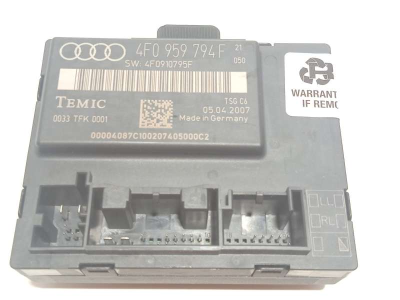 Recambio de modulo electronico para audi a6 c6 (4f2) 2.0 tdi referencia OEM IAM 4F0959794F  0033TFK0001 4