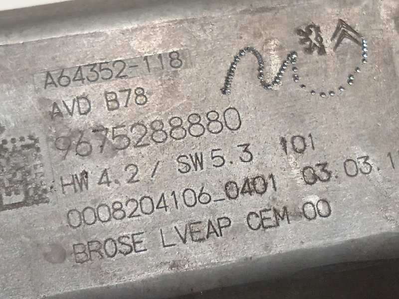 Recambio de elevalunas delantero derecho para citroën c4 picasso seduction referencia OEM IAM 9675924680  9675288880 - Azul 5