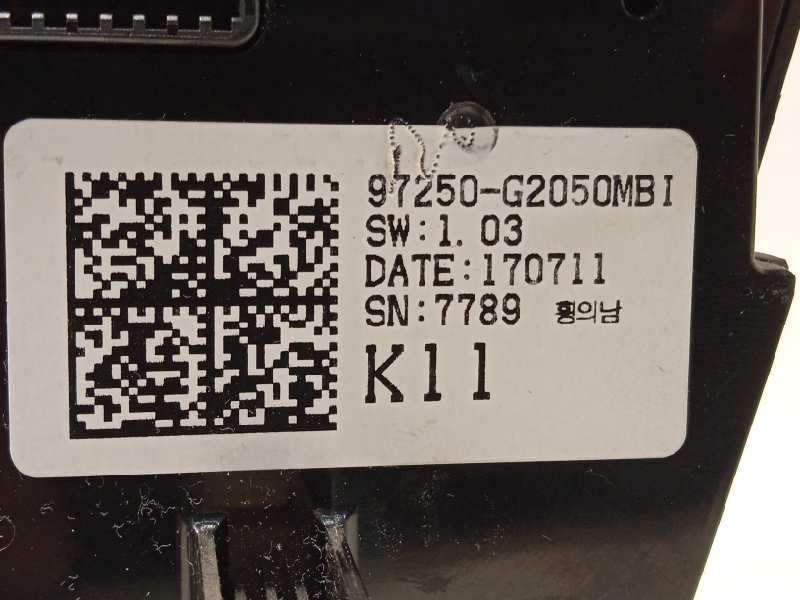 Recambio de mando climatizador para hyundai ioniq hybrid referencia OEM IAM 97250G2050MBI - Gris 5