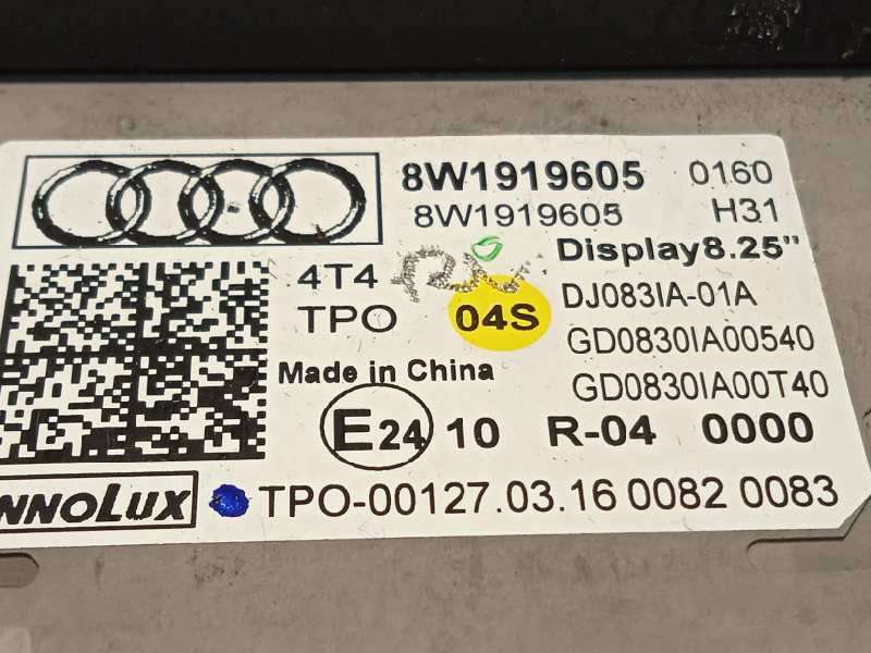 Recambio de pantalla multifuncion para audi a4 avant (8w5) 2.0 16v tdi referencia OEM IAM 8W1919605 - Negro 5