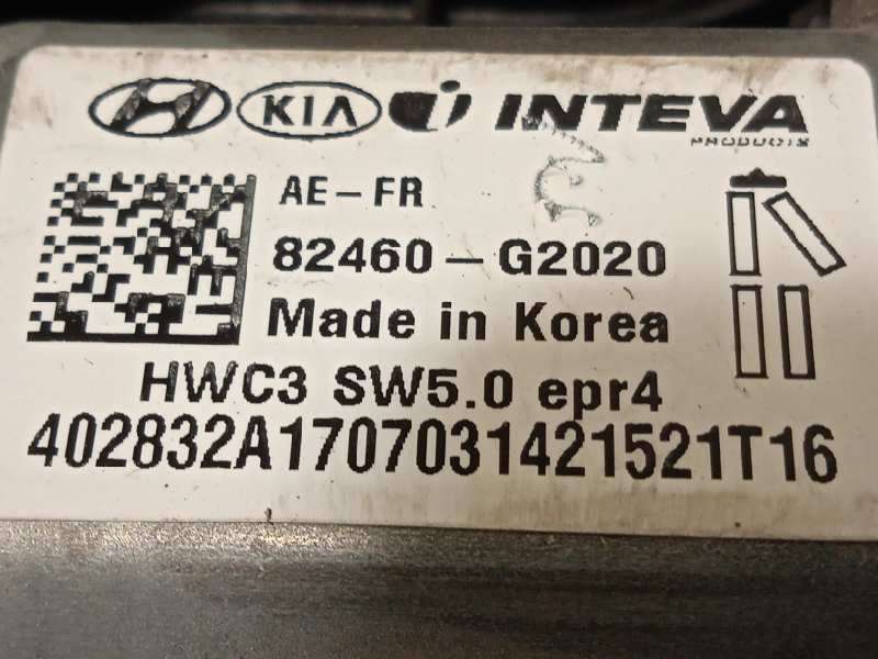 Recambio de elevalunas delantero derecho para hyundai ioniq hybrid referencia OEM IAM 83480G2070  82460G2020 - Gris 5