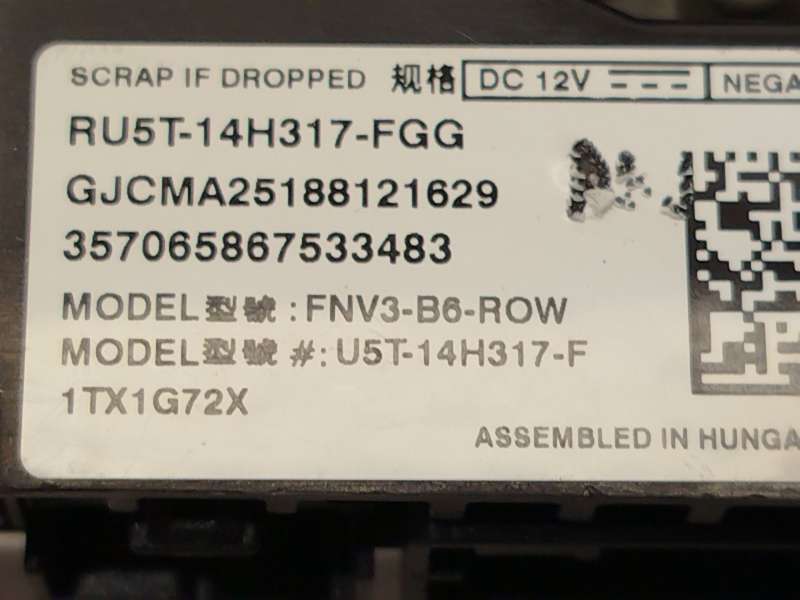 Recambio de modulo electronico para ford puma (j2k, cf7) 1.0 ecoboost mhev referencia OEM IAM RU5T14H317FGG 2834335 5