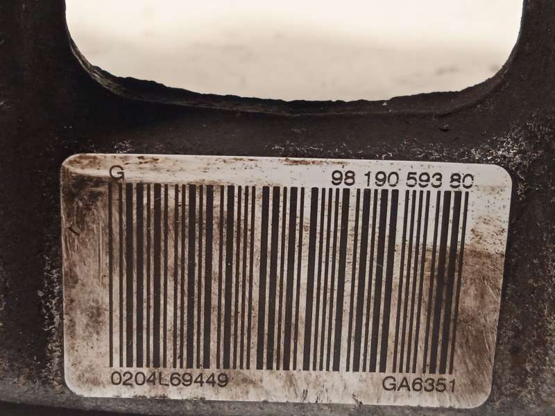 Recambio de pinza freno trasera izquierda para peugeot rifter 1.5 bluehdi 130 referencia OEM IAM 9819059380 1651758180 - Gris 4