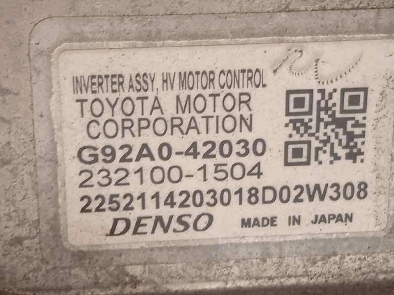 Recambio de convertidor potencia para lexus nx 300h 4wd referencia OEM IAM G92A042030 G92A042050 2321001504 5