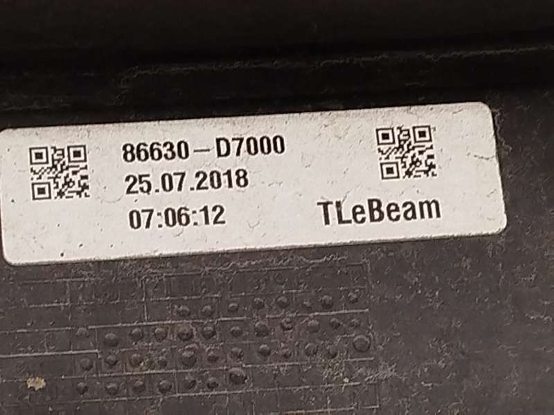 Recambio de refuerzo paragolpes trasero para hyundai tucson (tl, tle) 1.6 gdi referencia OEM IAM 86630D7000 86631D7000 - Blanco 4
