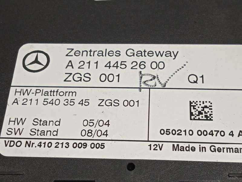 Recambio de modulo electronico para mercedes-benz clase e (w211) berlina e 270 cdi (211.016) referencia OEM IAM A2114452600  211 - Azul 4