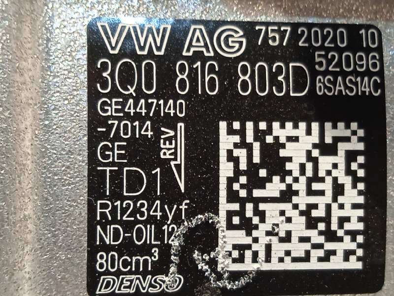 Recambio de compresor aire acondicionado para skoda kamiq (nw4) ambition referencia OEM IAM 3Q0816803D  6SAS14C - Blanco 5