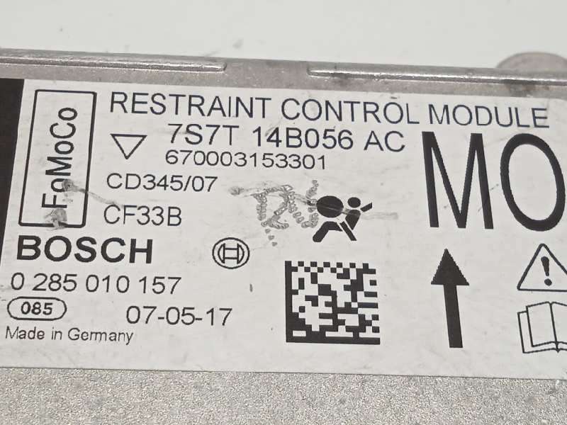 Recambio de centralita airbag para ford mondeo ber. (ca2) trend referencia OEM IAM 7S7T14B056AC 1534914 0285010157 4