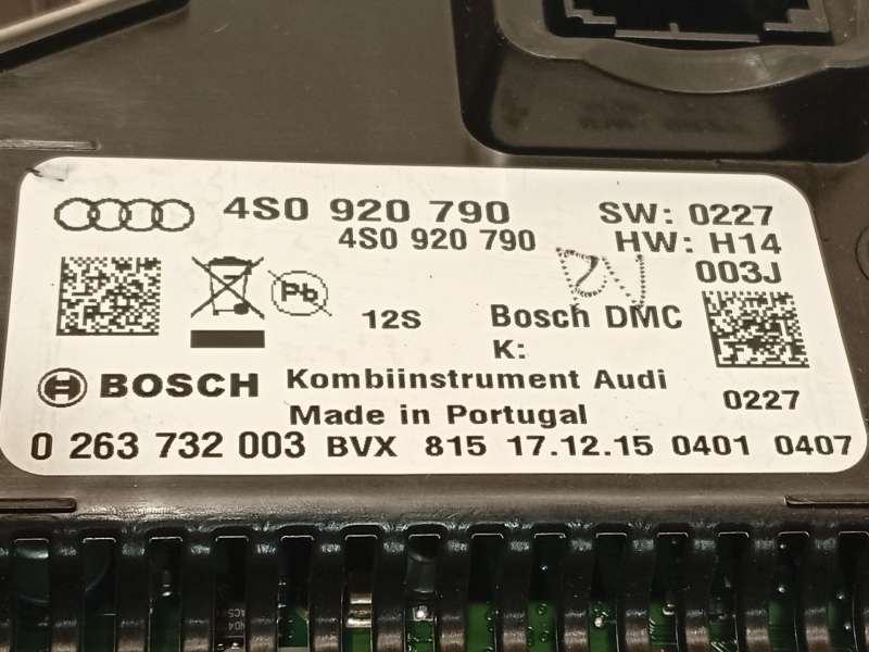 Recambio de cuadro instrumentos para audi r8 (4s3, 4sp) 5.2 fsi quattro referencia OEM IAM 4S0920790  0263732003 - Amarillo 6