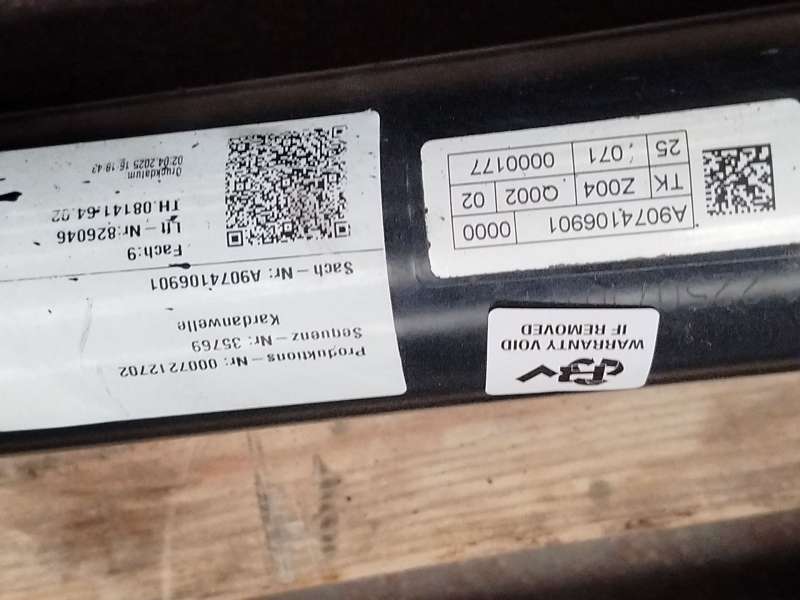 Recambio de transmision central para mercedes-benz sprinter 4-t furgoneta (b907, b910) 419 cdi rwd (907.643, 907.645, 907.647) r 9