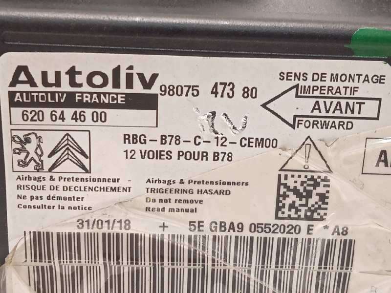 Recambio de centralita airbag para citroën c4 picasso 1.2 12v e-thp referencia OEM IAM 9807547380  620644600 - Azul 3