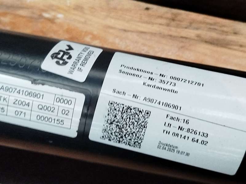 Recambio de transmision central para mercedes-benz sprinter 4-t furgoneta (b907, b910) 419 cdi rwd (907.643, 907.645, 907.647) r 9