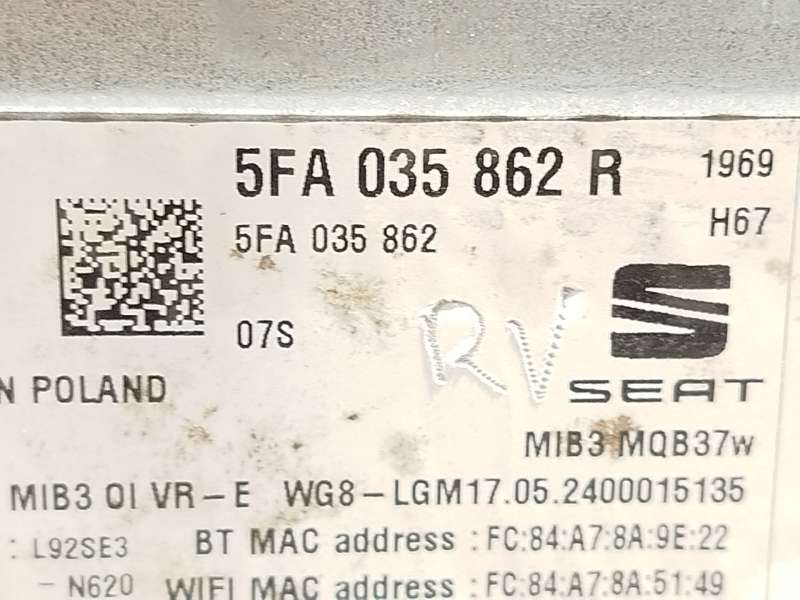 Recambio de modulo electronico para seat leon (kl1, klg) 1.5 etsi referencia OEM IAM 5FA035862R - Blanco 5
