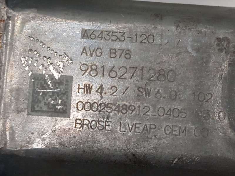 Recambio de elevalunas delantero izquierdo para citroën c4 picasso 1.2 12v e-thp referencia OEM IAM 9816272580  9816271280 - Azul 4