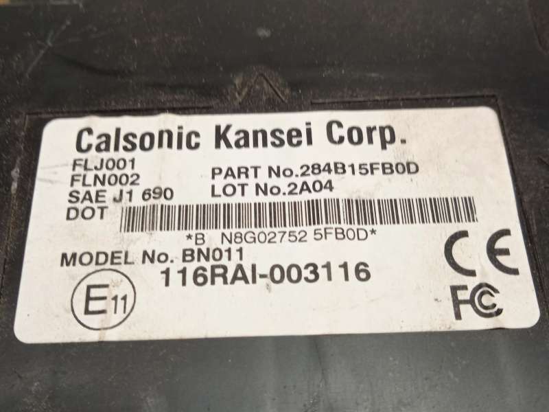 Recambio de modulo electronico para nissan micra v (k14) 1.0 ig-t referencia OEM IAM 284B15FB0D 5