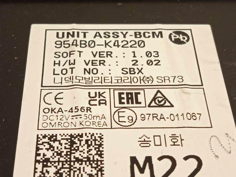 Recambio de modulo electronico para hyundai kona (os, ose, osi) ev referencia OEM IAM 954B0K4220 - Blanco 4