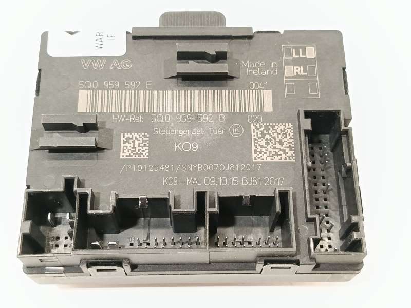 Recambio de modulo electronico para audi a3 sportback (8va, 8vf) 2.0 tdi referencia OEM IAM 5Q0959592E 4