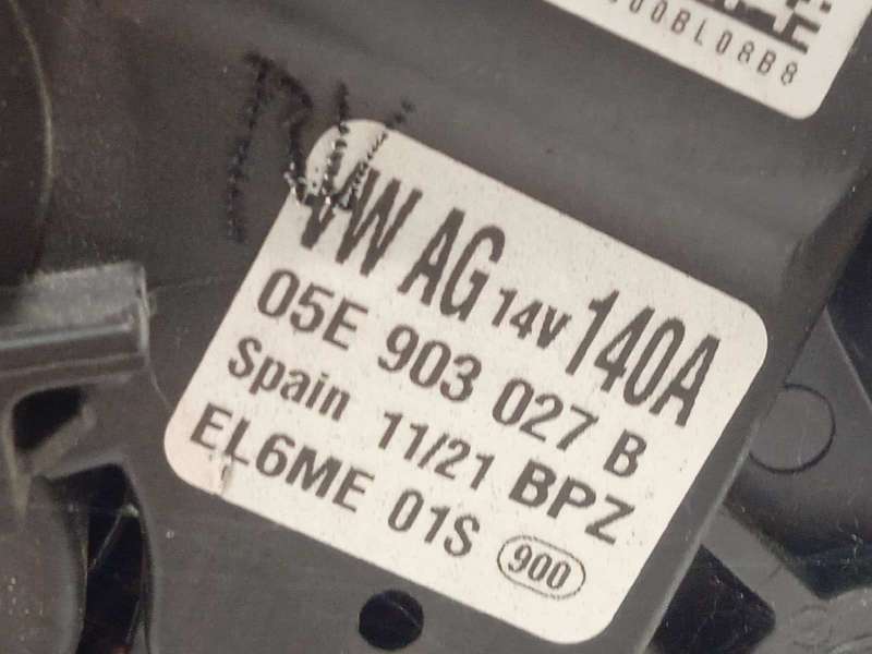 Recambio de alternador para volkswagen t-cross 1.0 tsi referencia OEM IAM 05E903027B  EL6ME01S - Blanco 4