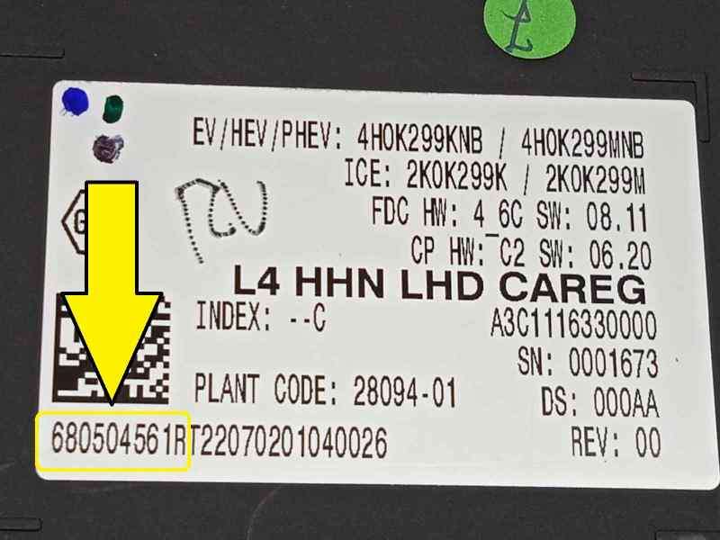 Recambio de pantalla multifuncion para renault austral techno espirit alpine referencia OEM IAM 680504561R  A3C1116330000 8