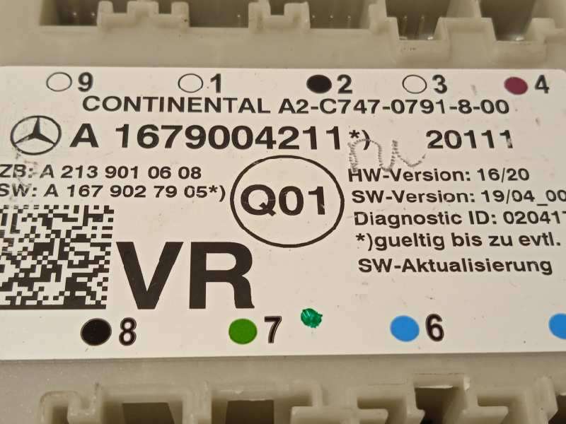 Recambio de centralita confort para mercedes-benz clase glc (w253) glc 220 d 4matic (253.915) referencia OEM IAM A1679004211 - Azul 4