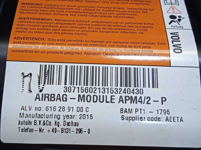 Recambio de airbag delantero derecho para volvo v60 kombi 2.0 diesel cat referencia OEM IAM 30715602 - Blanco 5