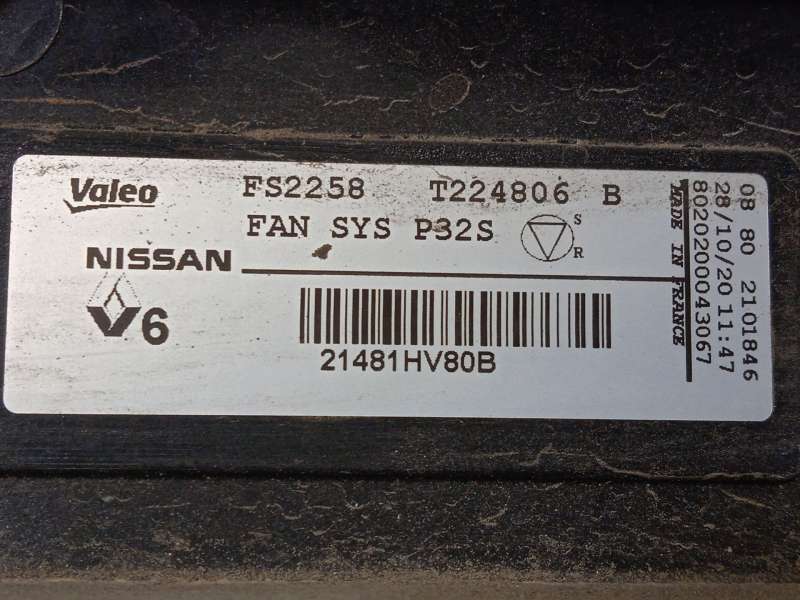Recambio de electroventilador para nissan qashqai ii (j11, j11_) 1.5 dci referencia OEM IAM 21481HV80B T224806 FS2258 - Blanco 2