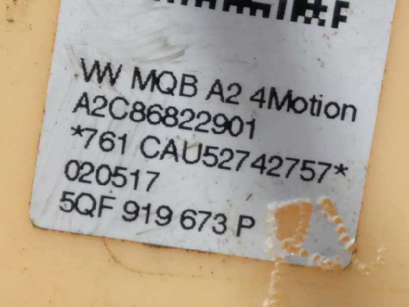 Recambio de aforador para volkswagen tiguan 2.0 tdi referencia OEM IAM 5QF919673P  A2C86822901 - Gris 3