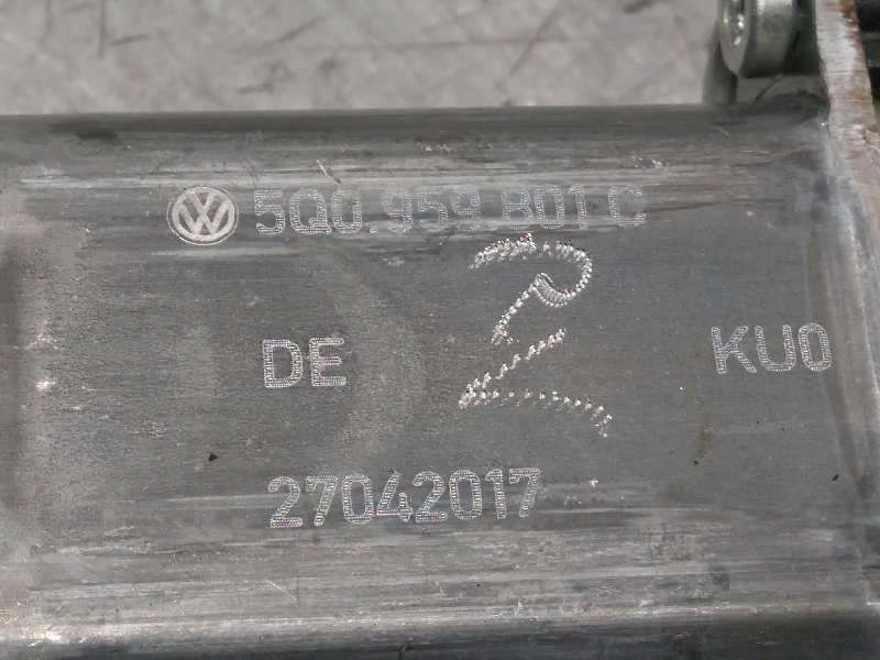Recambio de elevalunas delantero derecho para volkswagen tiguan 2.0 tdi referencia OEM IAM 5NA837462  5Q0959801C - Gris 4
