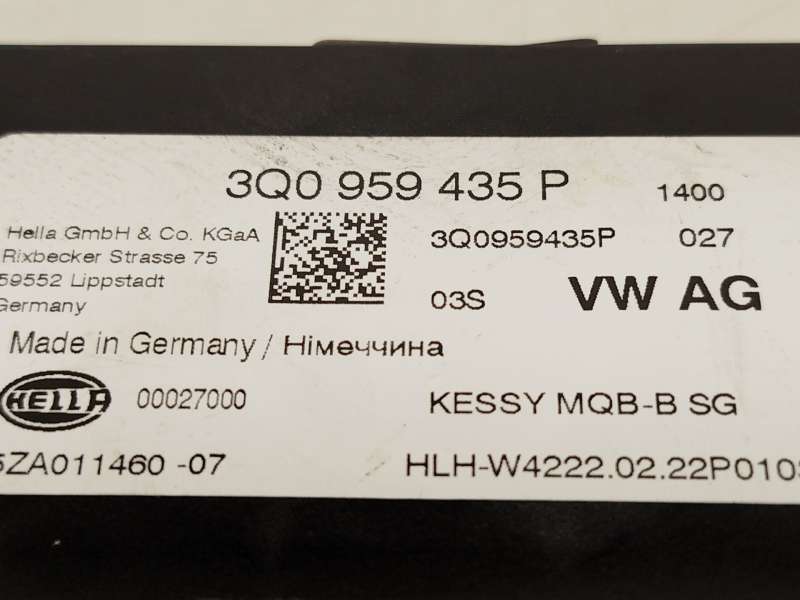Recambio de modulo electronico para volkswagen passat b8 (3g2, cb2) 2.0 tdi referencia OEM IAM 3Q0959435P  5ZA011460 4
