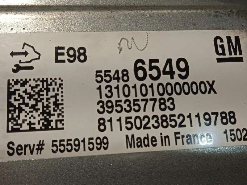 Recambio de centralita motor uce para opel astra j sports tourer 1.6 cdti dpf referencia OEM IAM 55486549 55591599 395357783 - Blanco 3