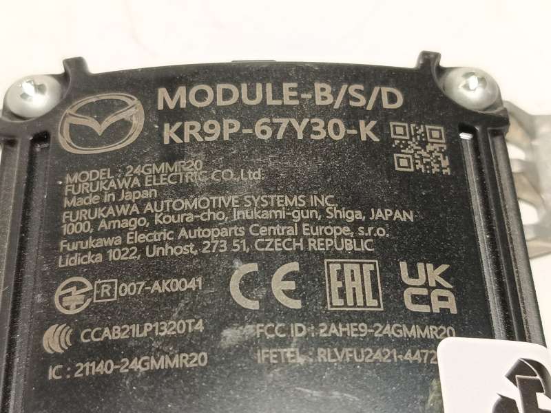 Recambio de modulo electronico para mazda mazda 3 sedan 2.5 e-skyactiv-g referencia OEM IAM KR9P67Y30K 5