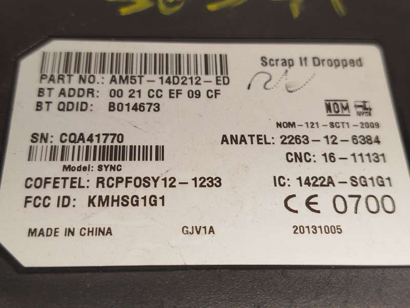 Recambio de modulo electronico para ford focus iii 1.6 tdci referencia OEM IAM AM5T14D212ED 2016484 - Negro 4