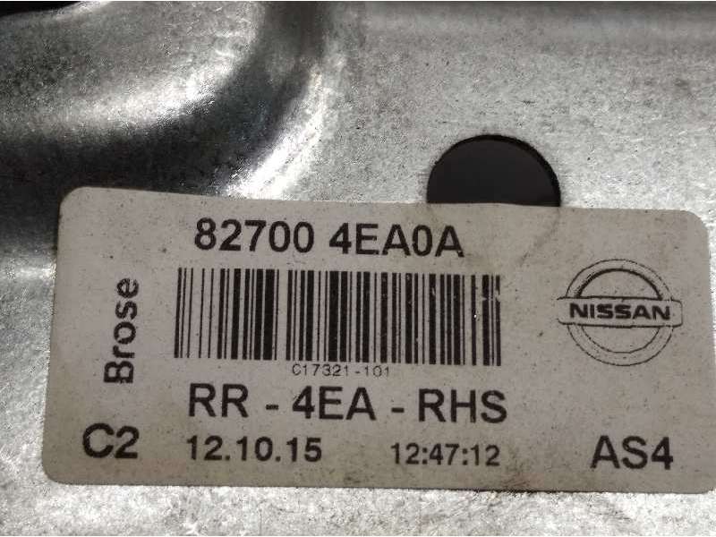 Recambio de elevalunas trasero derecho para nissan qashqai (j11) 1.5 turbodiesel cat referencia OEM IAM 827004EA0A - Gris 6