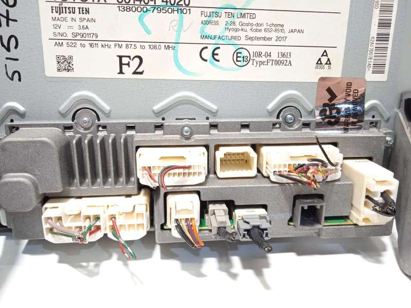 Recambio de pantalla multifuncion para toyota c-hr hybrid advance referencia OEM IAM 86140F4020  1380007950H101 6