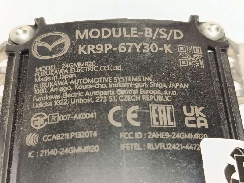 Recambio de modulo electronico para mazda mazda 3 sedan 2.5 e-skyactiv-g referencia OEM IAM KR9P67Y30K 5