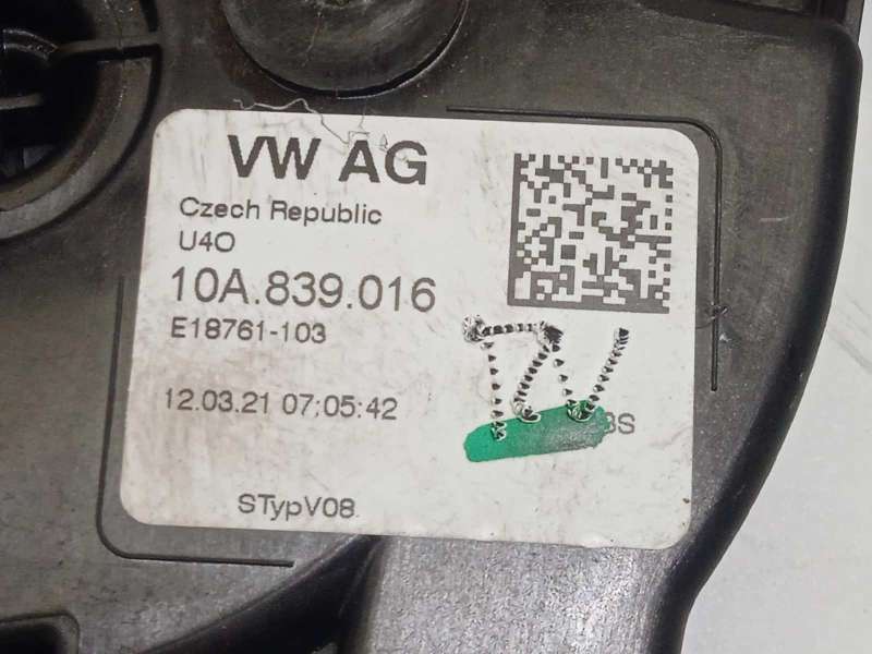 Recambio de cerradura puerta trasera derecha para volkswagen t-cross 1.0 tsi referencia OEM IAM 10A839016 - Blanco 4