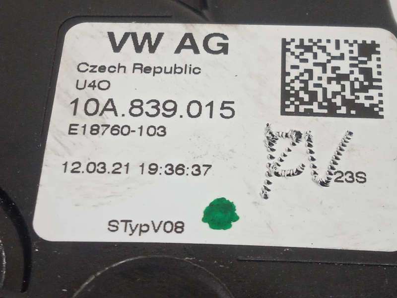 Recambio de cerradura puerta trasera izquierda para volkswagen t-cross 1.0 tsi referencia OEM IAM 10A839015 - Blanco 4