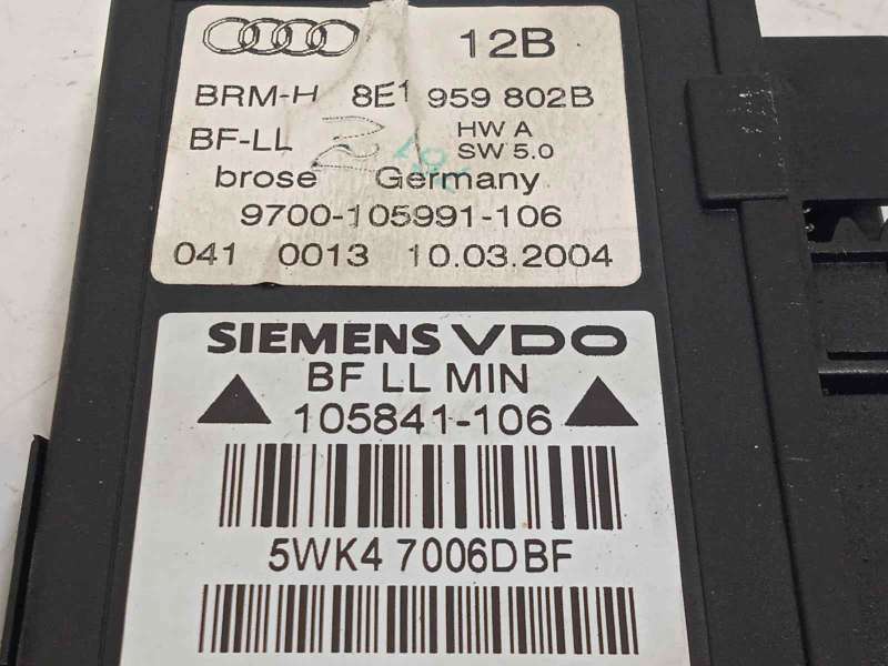 Recambio de elevalunas delantero derecho para audi a4 avant (8e) 2.5 v6 24v tdi referencia OEM IAM 8E1959802B  5WK47006DBF 4