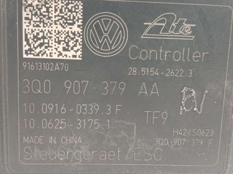 Recambio de abs para volkswagen golf vii lim. (5g1) comfortline bluemotion referencia OEM IAM 3Q0614517AA 10022006714 3Q0907379A - Blanco 6